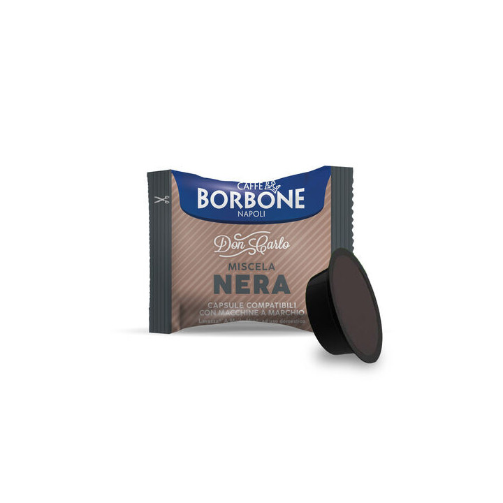 100 Capsule Borbone Compatibili Lavazza a Modo Mio NERA