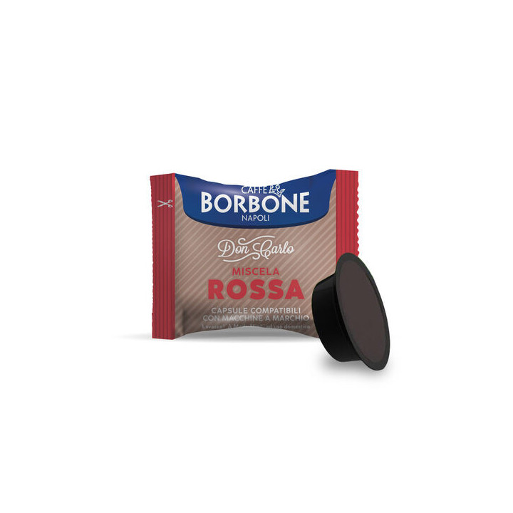 100 Capsule Borbone Compatibili Lavazza a Modo Mio ROSSA