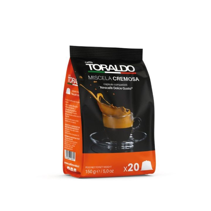 100 capsule Toraldo per Nescafè Dolce Gusto Miscela Cremosa