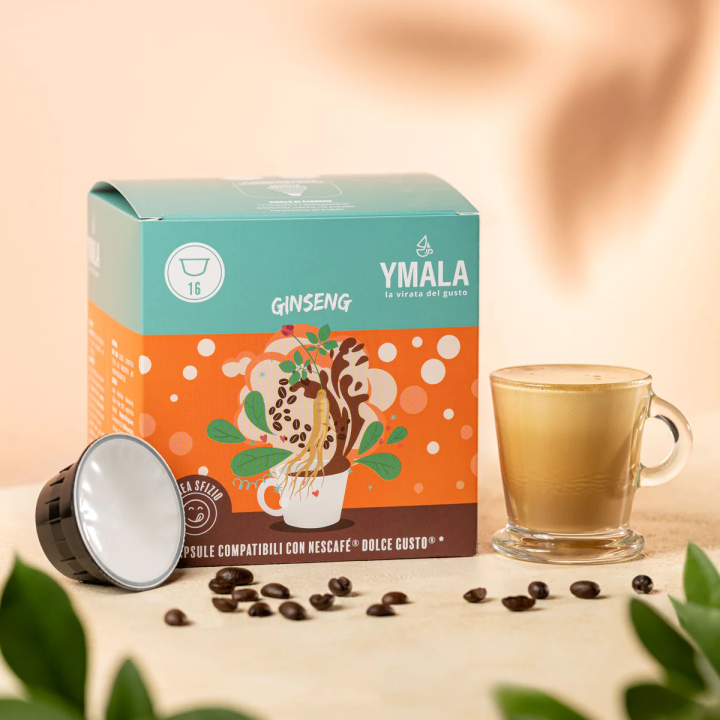 16 capsule Dolce Gusto* Ginseng Ymala | Il Negozio del Caffè