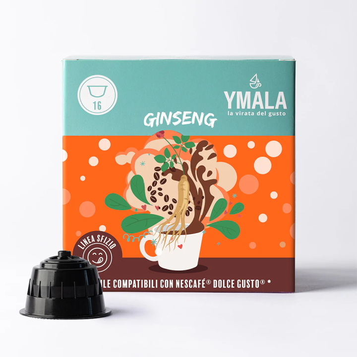 16 capsule Dolce Gusto* Ginseng Ymala | Il Negozio del Caffè