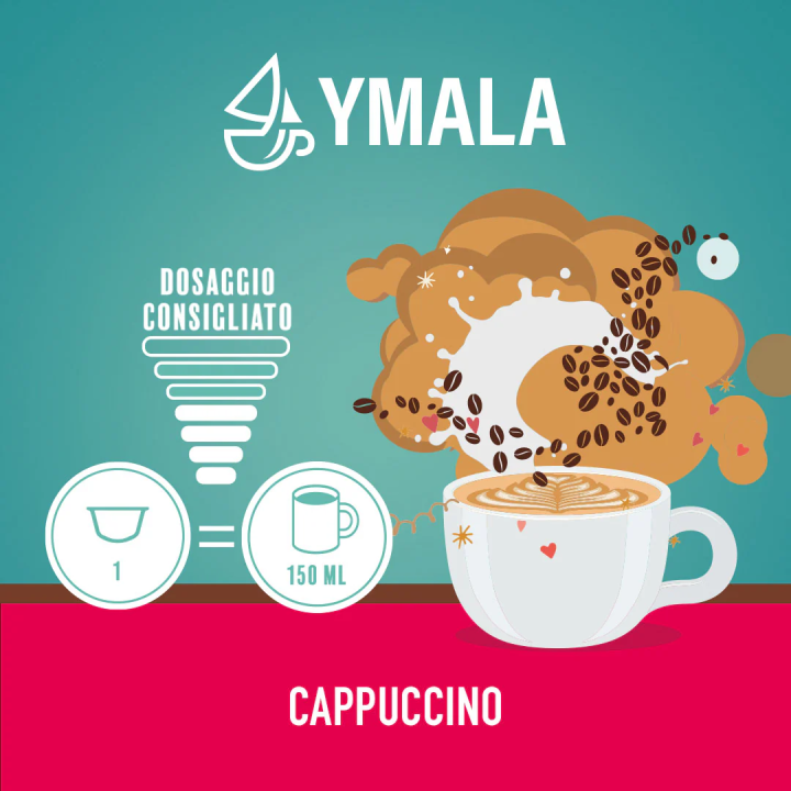 16 capsule Dolce Gusto* Cappuccino Ymala | Il Negozio del
