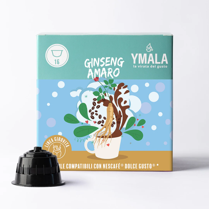 16 capsule Dolce Gusto* Ginseng amaro Ymala | Il Negozio