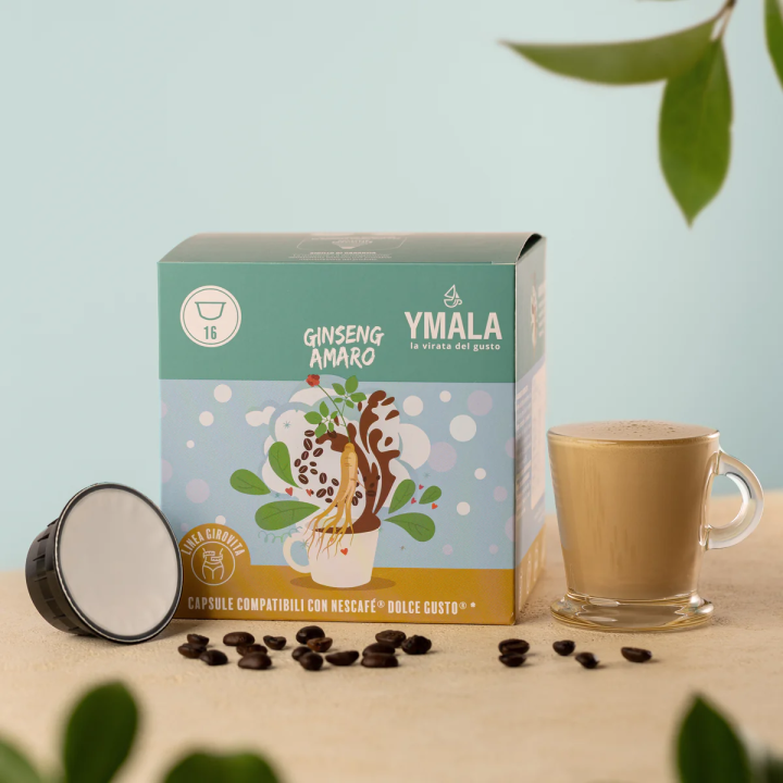16 capsule Dolce Gusto* Ginseng amaro Ymala | Il Negozio