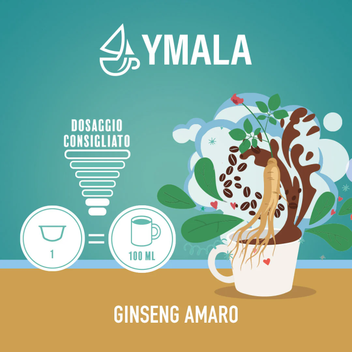 16 capsule Dolce Gusto* Ginseng amaro Ymala | Il Negozio