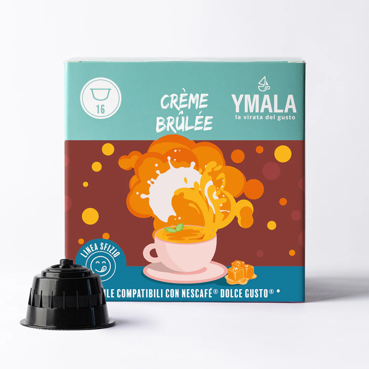 16 capsule Dolce Gusto* Crème brûlée Ymala | Il Negozio del