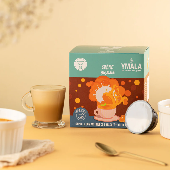 16 capsule Dolce Gusto* Crème brûlée Ymala | Il Negozio del