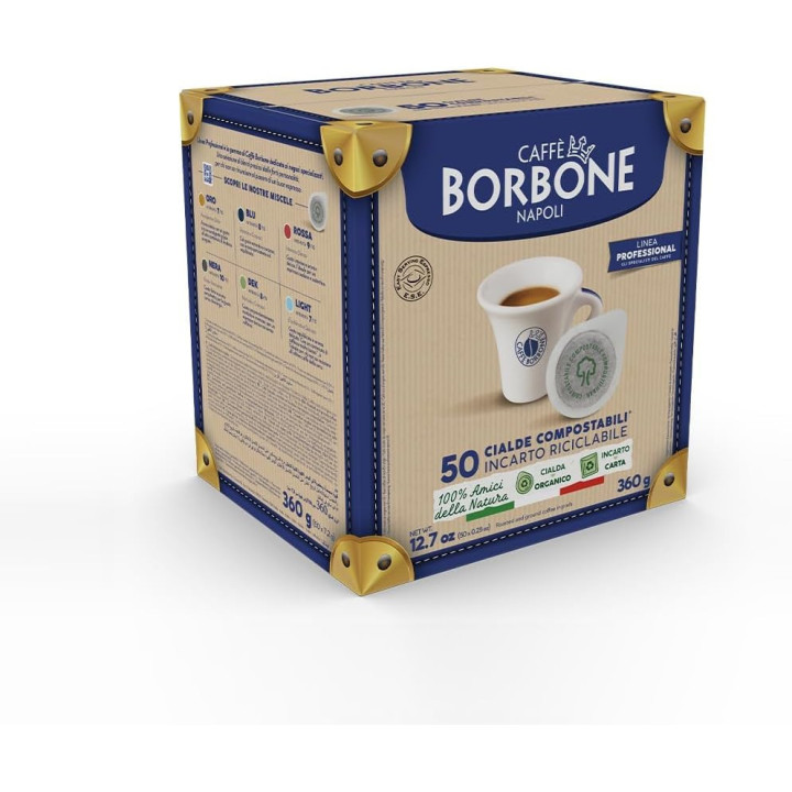 50 cialde ese da 44 mm miscela Dek caffè Borbone | Il