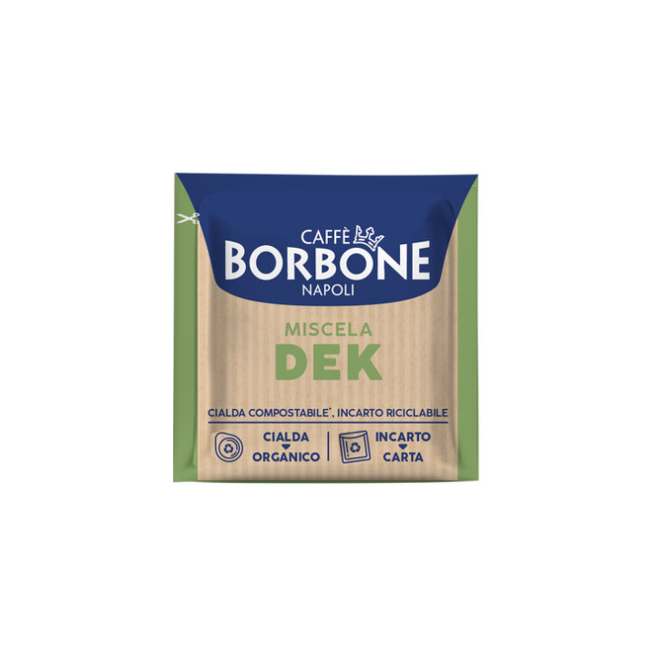 50 cialde ese da 44 mm miscela Dek caffè Borbone | Il