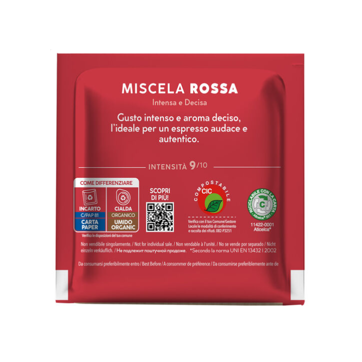 150 cialde ese da 44 mm miscela Rossa caffè Borbone | Il