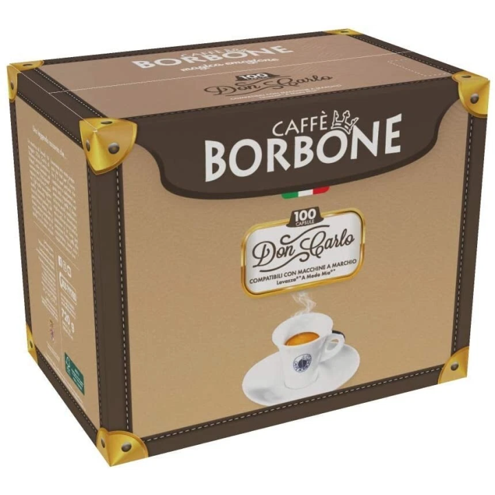 100 Capsule Borbone Compatibili Lavazza a Modo Mio NERA